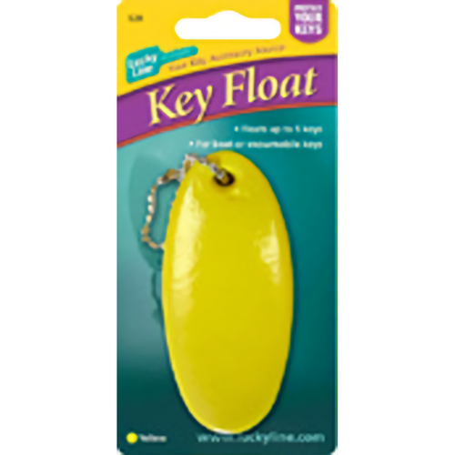 Luckyline 92801 Key Float Yellow w/Chain 1/Card