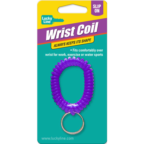 Luckyline 41001 Wrist Coil w/Ring Assorted 1/Card