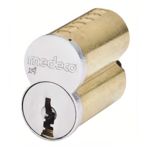 Medeco 33700006-N-26-DGVS KeyMark X4 SFIC Core 7 Pin, DGV Keyway, Sub-Assembled, Satin Chrome 26