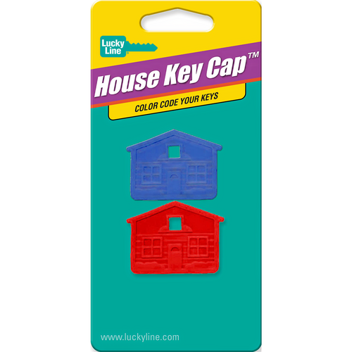 Luckyline 16202 House Key Cap Assorted 2/Card