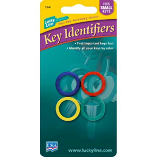 Luckyline 16404 Small Key Identifier Assorted 4/Card