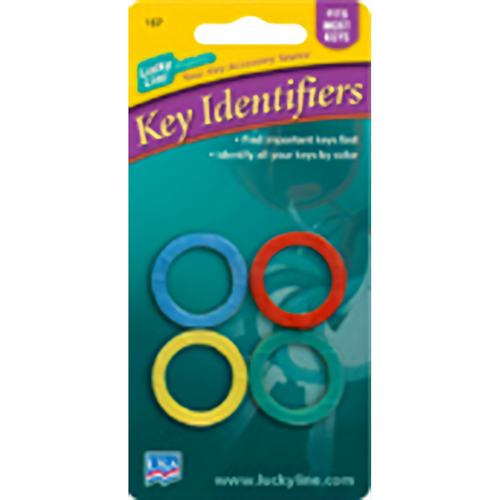 Luckyline 16704 Medium Key Identifier Assorted 4/Card