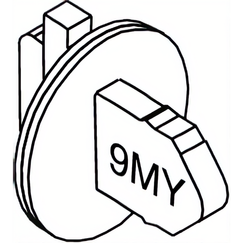 Marks Hardware AR1989-Y Yale IC Tailpiece with Washer for 6/7 Pin, Functions AB, B, DA, DW, F, FEU, FEL