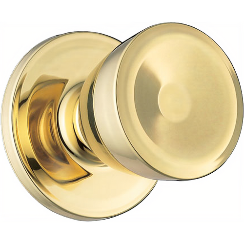 Weiser Lock GAC331B3RLR1 Beverly Privacy Knob, Non-Keyed, Light Duty, Grade 3, Bright Brass