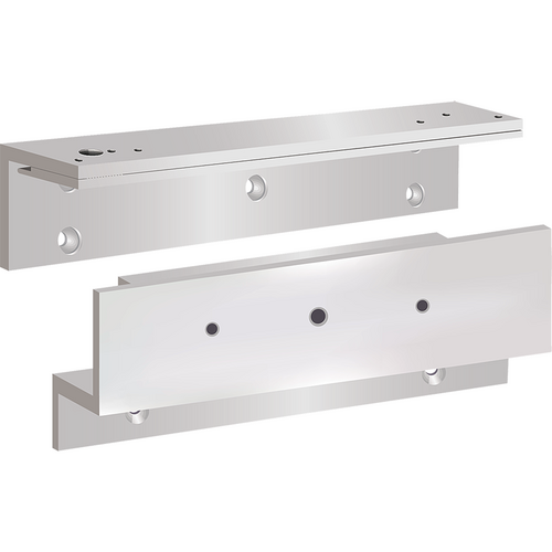 Security Door Controls TJ1-V Top Jamb Z Bracket Mounting Kit for 1511, 1571 Maglocks, 628/US28 Satin Aluminum