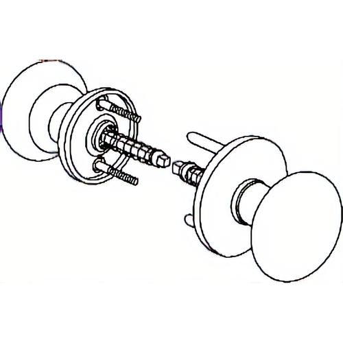 Marks Hardware K22/3 Unilock Knob Rose Trim Kit for 1