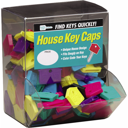 Luckyline 16233 House Key Cap Assorted 200/Box