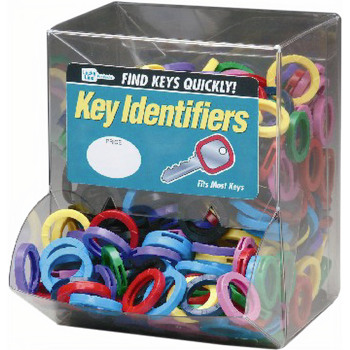 Luckyline 16733 Medium Key Identifier Assorted 400/Box