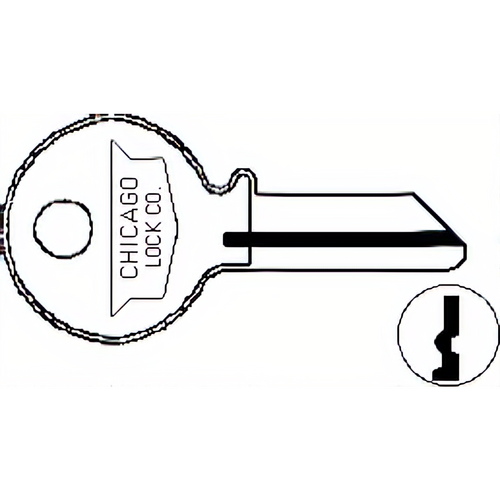 Compx DKP3 Chicago Key Blanks 4-Pin SC1041S