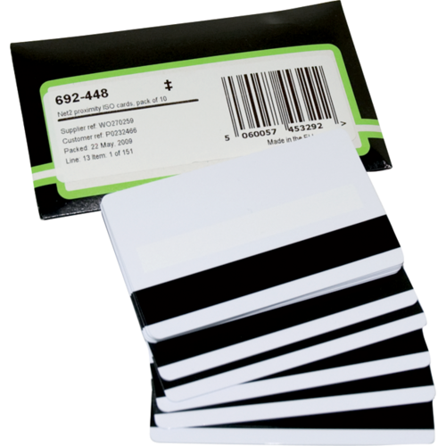 Paxton Access 692-448-US Net2, Proximity ISO Cards with Magstripe, 125khz, Printable, White
