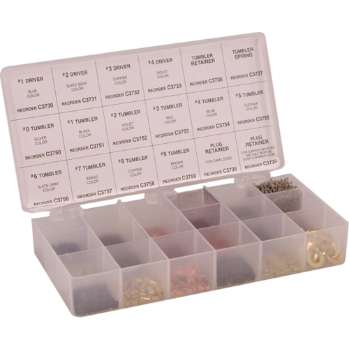 Compx V70P-1 Pin Non-Master Keyed Key Kit