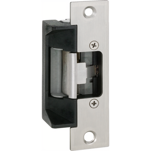 Security Door Controls 45-4S-U Electric Strike for 5/8in Latchbolt, Low Profile, 12/24VDC, FS/FSE, Stainless Steel