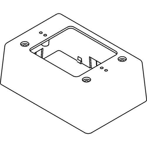 GRI E-Z58 SG-W E-Z Duct Single Gang Junction Box, 3.5in W x 5.20in H x 2in D, White