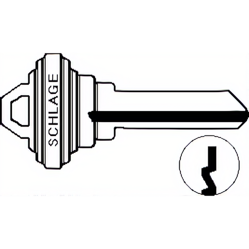 Schlage 35-101C-DND Do Not Duplicate 6-Pin Key Blank - C Keyway
