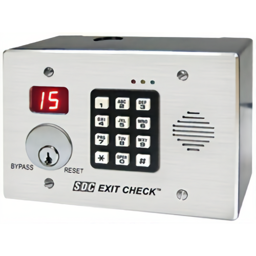 Security Door Controls 101-DE-NA Delayed Egress Controller, Keypad Control, 12/24VDC, 2 Doors, Digital Display