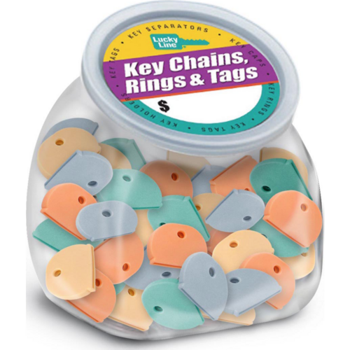 Luckyline 16025 XL Key Caps Assorted 150/Jar