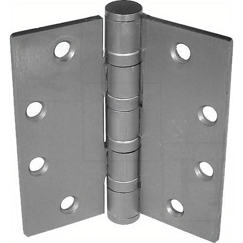 PBB 4B81-US26D-4.5 X 4.5 5-Knuckle Full Mortise Hinge, Heavy Weight, 4.5in x 4.5in, Satin Chrome