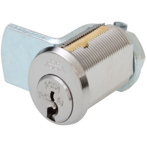 Assa Abloy 7571-625-SUB-62-719 Twin 6000 Cam Lock, Non-Key Retraining, Sub-Assembled, 625/US26 Bright Chrome