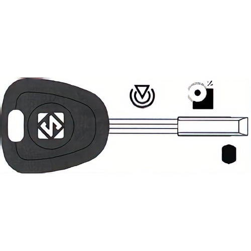 Dormakaba TBE1T5 Jaguar 89-99 H.S. R/W Transponder Key