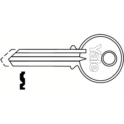 Accentra RN11SA 6 Pin SA Keyway Key Blank - Single Section