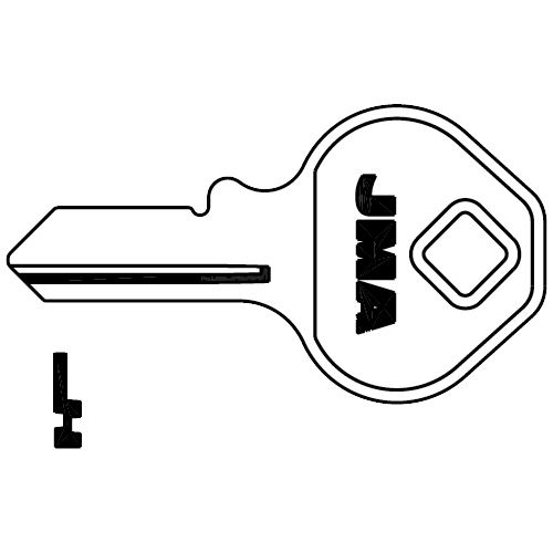 JMA MAS-13DE-BR K130 M13 1092DS Master Key Blank