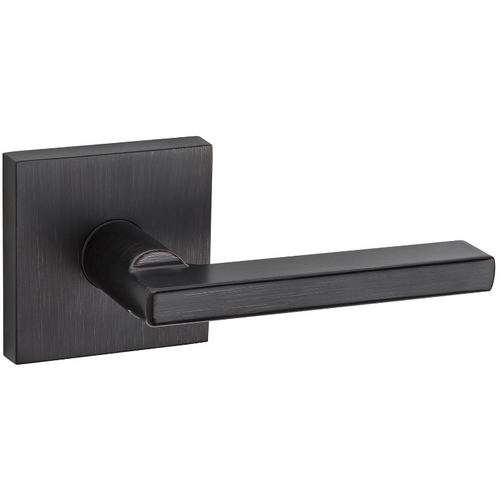 Kwikset 788HFL-SQT11P Halifax Square Rose Half Dummy Lever Lock - Venetian Bronze Finish