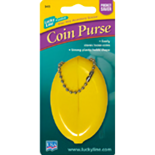 Luckyline 94101 Squeeze Open Coin Holder w/Chain