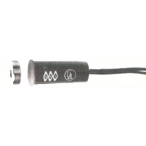 GRI N2020-12-B 3/8in Recessed Magnetic Contact with Rare Earth Magnet, 12in Leads, Brown