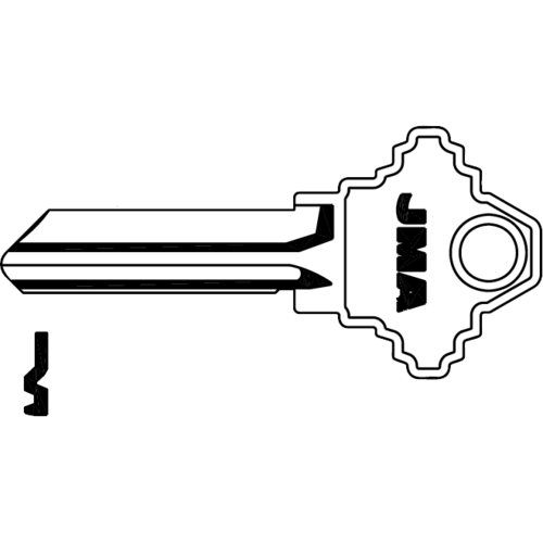 JMA SLG-5E-BR-250 35-101E SC9 A1145E Schlage E Key Blank Brass Bulk Pack