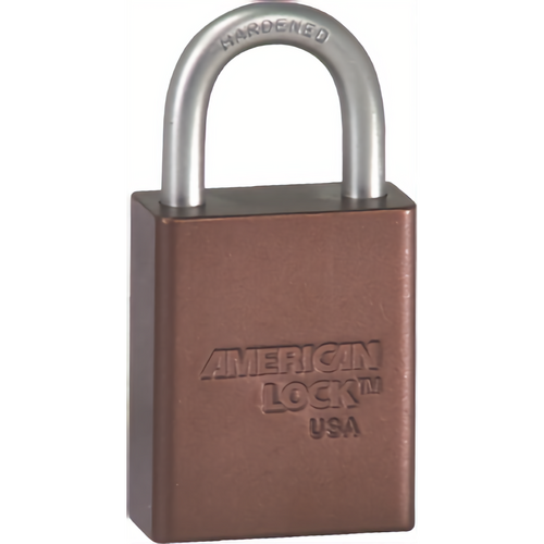 American Lock A1105KA53347 BRN Safety Padlock 1in Shackle, Keyed Alike