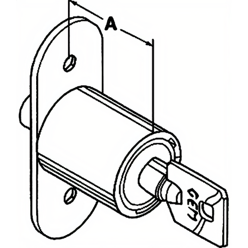 Compx SD1990-KA79 Sliding Wood Door Lock