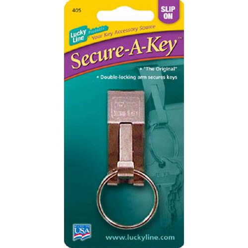 Luckyline 40501 Slip on Belt Through, Spring Stainless Steel 1/Card