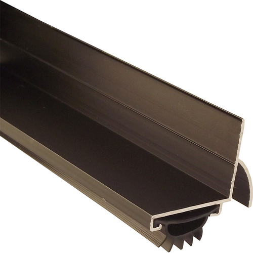 Pemko 210DV 36IN L-Shaped Door Shoe with Rain Drip Eco-V Insert 36in Dark Bronze Aluminum