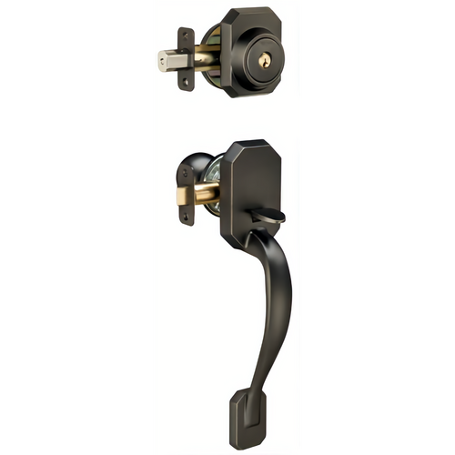 Yale 621 TXLIP 10BP KWKD-ISO Teton Single Cylinder Handleset, Kwikset Keyway, Oil Rubbed Bronze 613