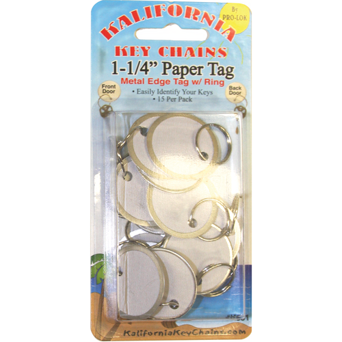 Pro-Lok K851 1-1/4in Paper Tag w/Ring Card/15