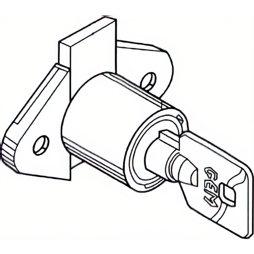 Compx DR1008-KA79 Wood Drawer Lock