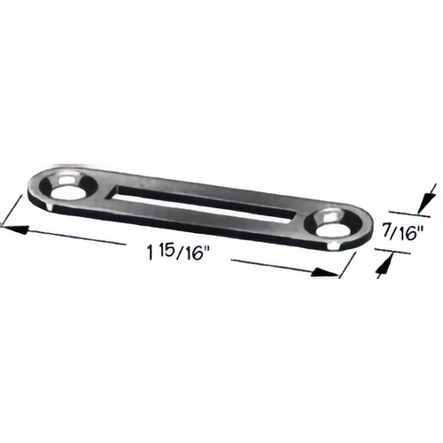 Compx C185SP-19 Strike Plate 1-15/16in x 7/16in