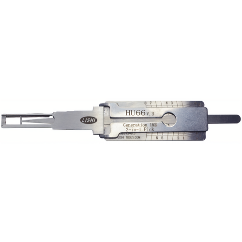 Lishi HU66 SINGLE 2-in-1 Pick/Decoder VW/Audi HU66 (Single Lifter)