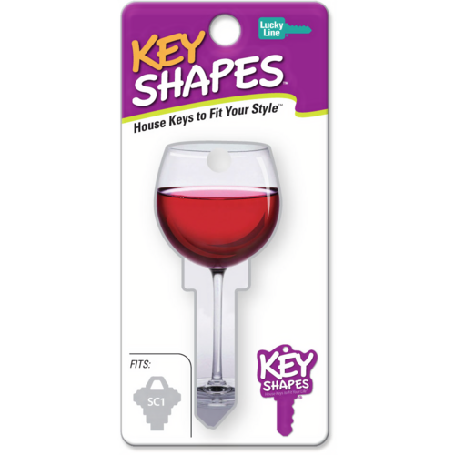 Luckyline B108W Key Shapes Red Wine WR3/5