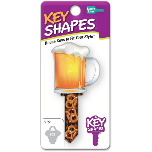 Luckyline B110W Key Shapes Beer Mug WR3/5