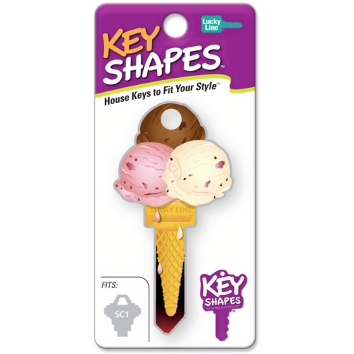 Luckyline B111W Key Shapes Ice Cream WR3/5