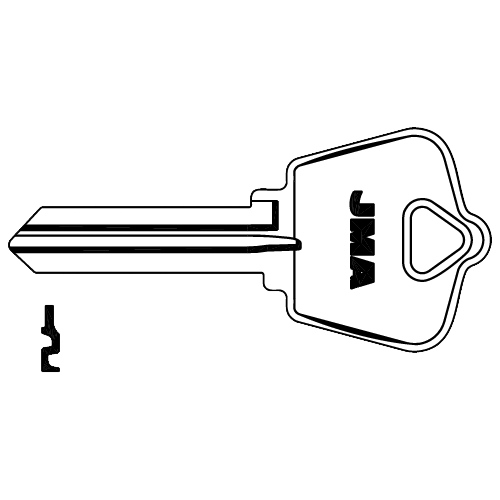 JMA ARR-5DE-BR AR4 1179A Arrow Key Blank Brass