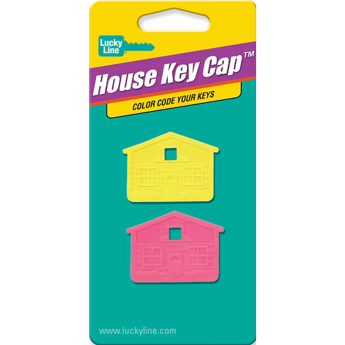 Luckyline 16206 Neon House Key Cap Assorted 2/Card