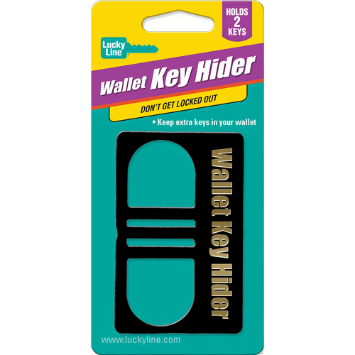 Luckyline 90901 Wallet Key Hider, Black 1/Card