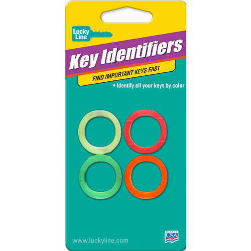 Luckyline 16706 Medium Key Identifier Neon Assorted