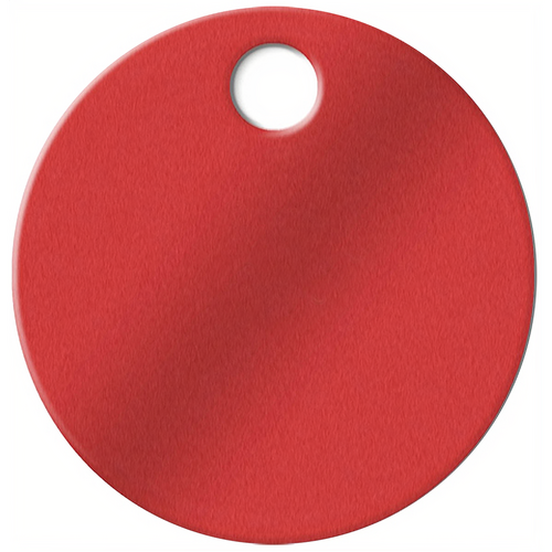 Luckyline 25670 1-1/4in Aluminum Tag Red 100/Box