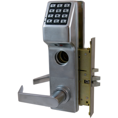 Alarm Lock DL3500CRR/26D Trilogy T3 Keypad Mortise Lock, Right Hand, Weather Proof, Satin Chrome