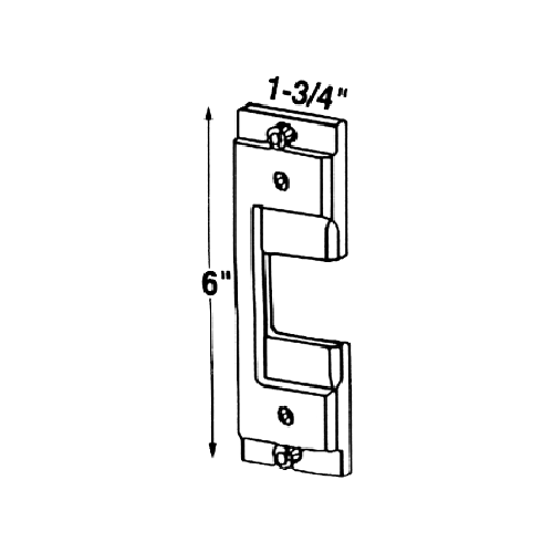 HES 786S630 Faceplate for 7000 Strike Satin Stainless Steel Finish