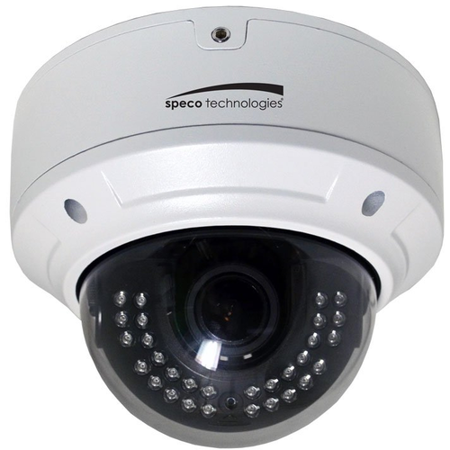 Speco O2VLD6 IP 2MP I/O Dome Cam 2.8-12mm White
