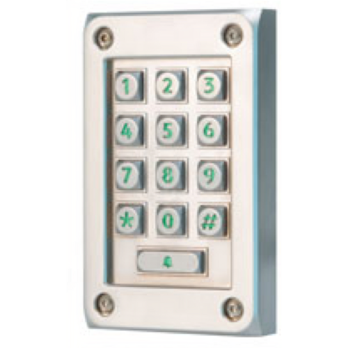 Paxton Access 521-715-US Vandal Resistant Zinc Alloy Keypad, 13 Key, Backlit, IPX7, Chrome Plated